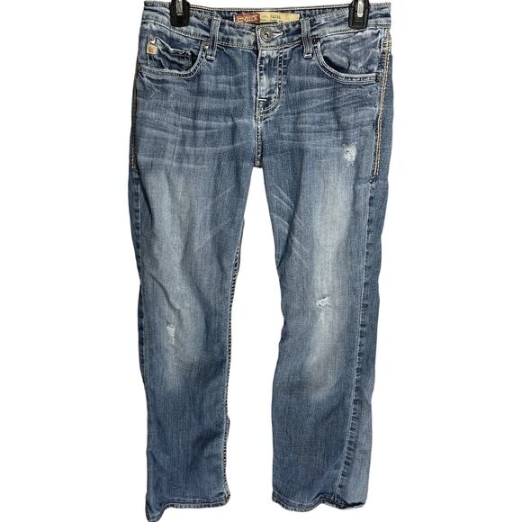 BIG STAR Jeans Women Size 27XL Blue Denim Curvy Fit Low Rise Cotton Blend Y2K - Picture 1 of 8